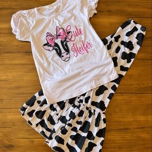 Girls size 7-8 matching set
